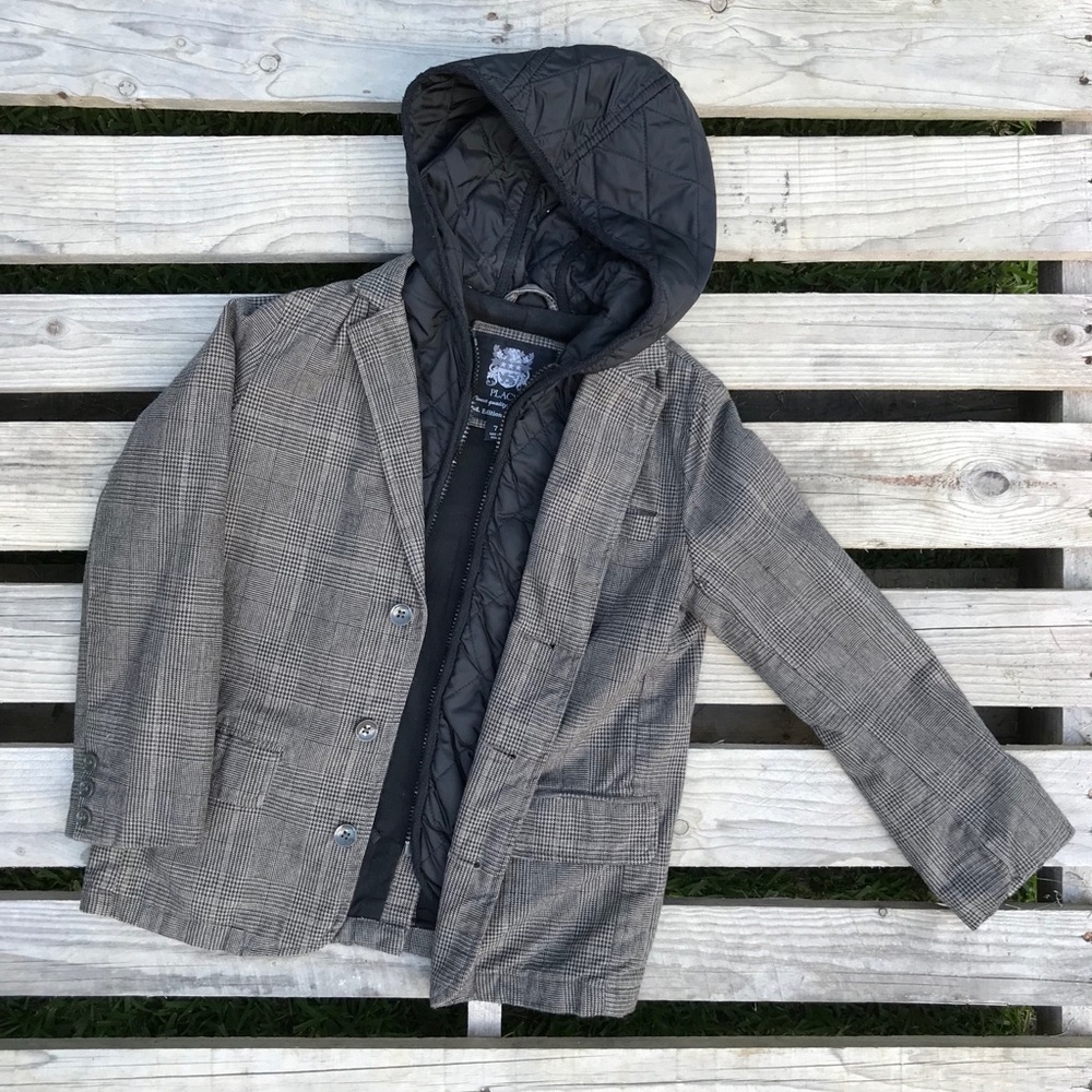 Boys Plaid Blazer